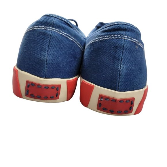 VISVIM Blue Skagway Lo Stripes Sneakers BTS Multicolor Men's Size 12 - Picture 6 of 10